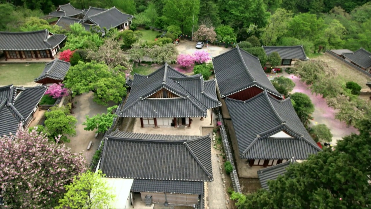 春天曹溪山仙庵寺/韩国全南顺天市视频素材