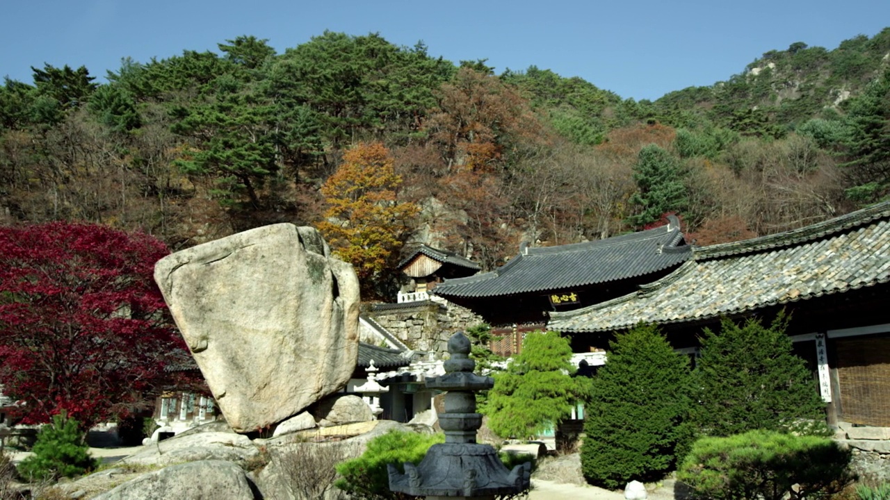 位于庆尚南道陕川郡加罗山的海印寺视频素材