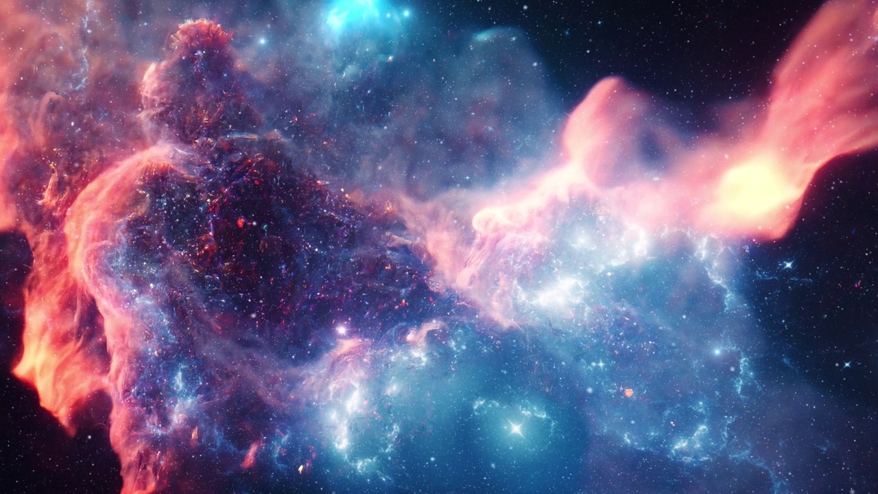 来自外太空的美丽星云视频素材画面1