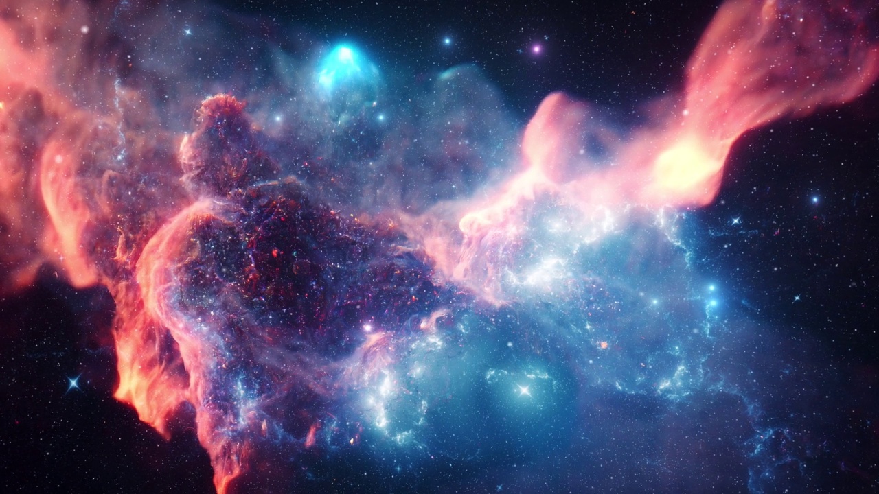 来自外太空的美丽星云视频素材画面2