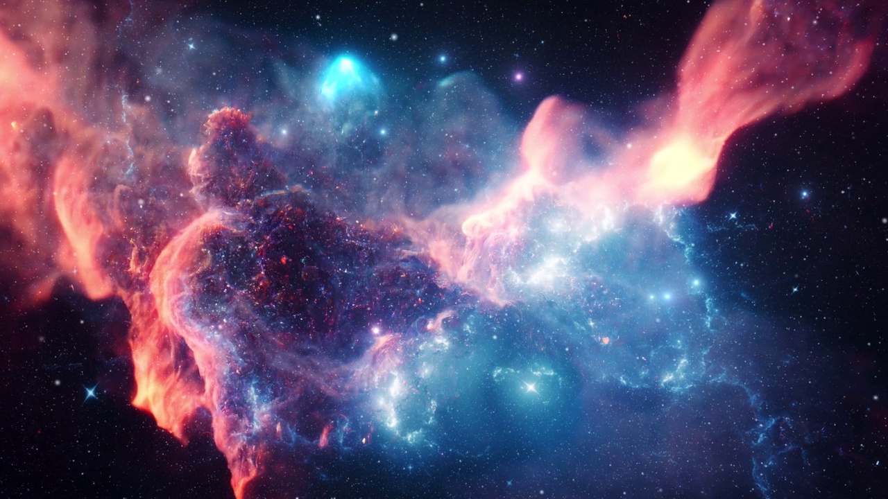 来自外太空的美丽星云视频素材画面3
