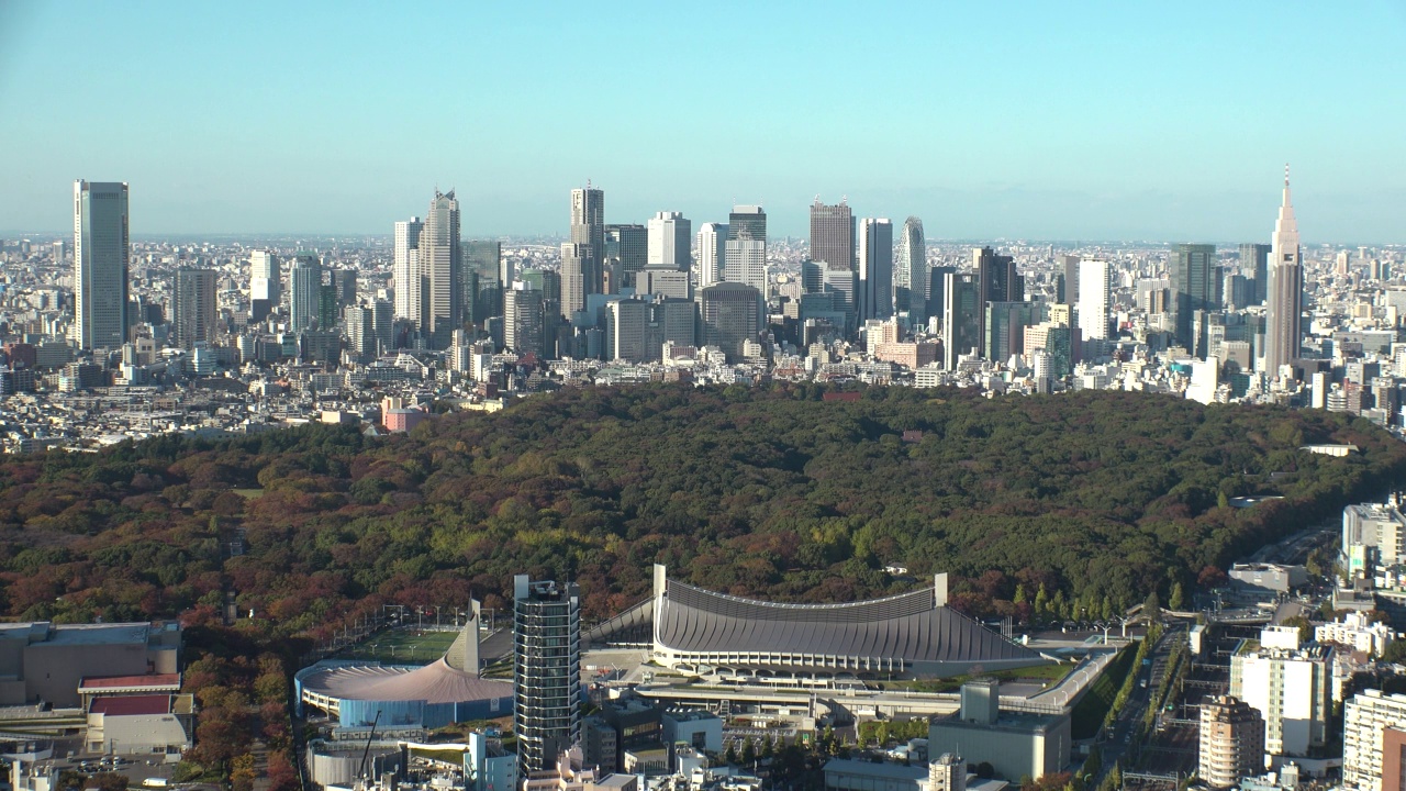 日本东京:白天的东京市容。视频素材