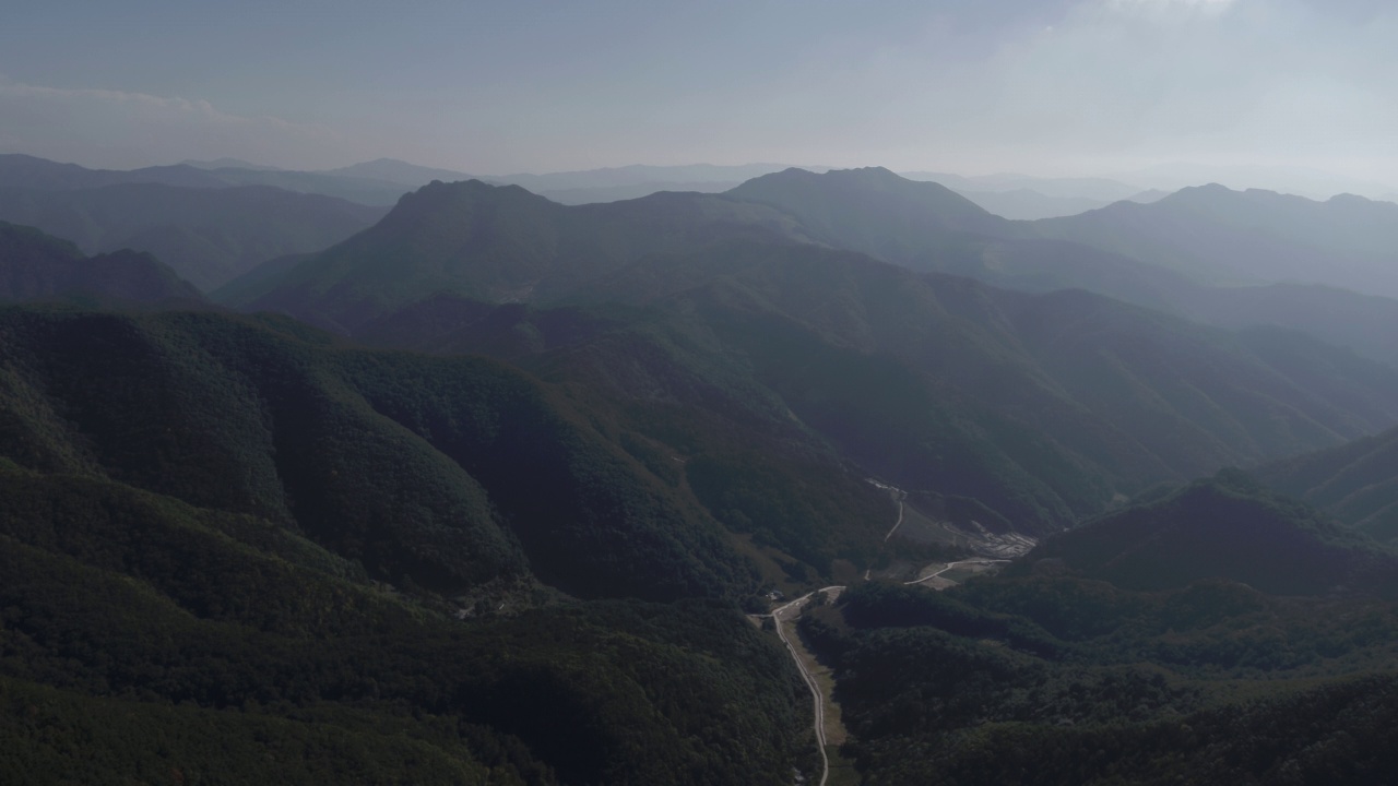 山景/江原道，韩国视频素材