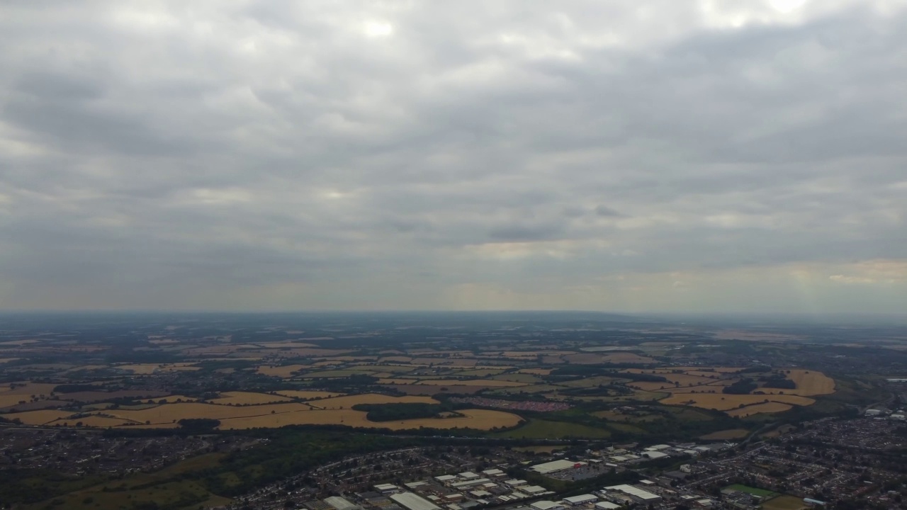 英国城市上空乌云密布视频素材