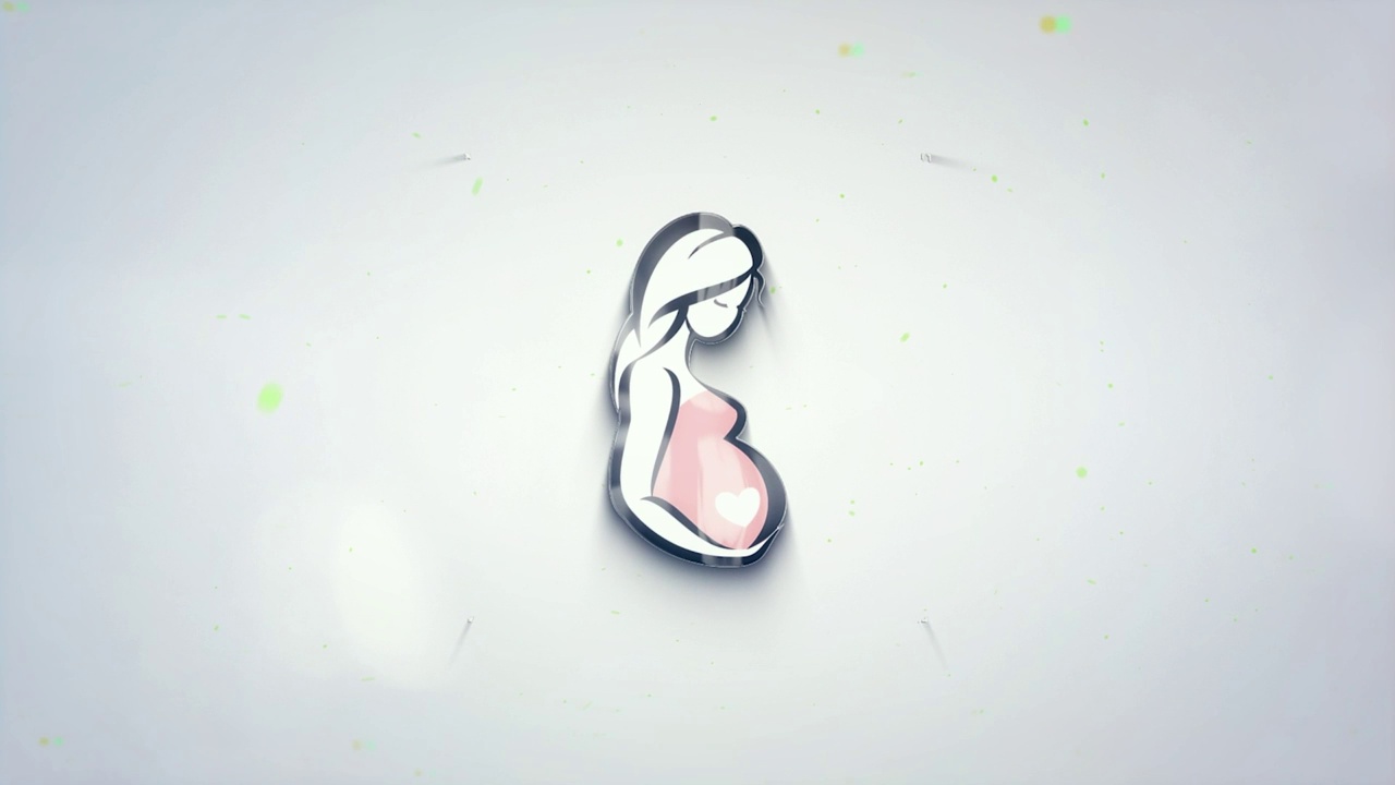 女孩怀孕视频素材画面1