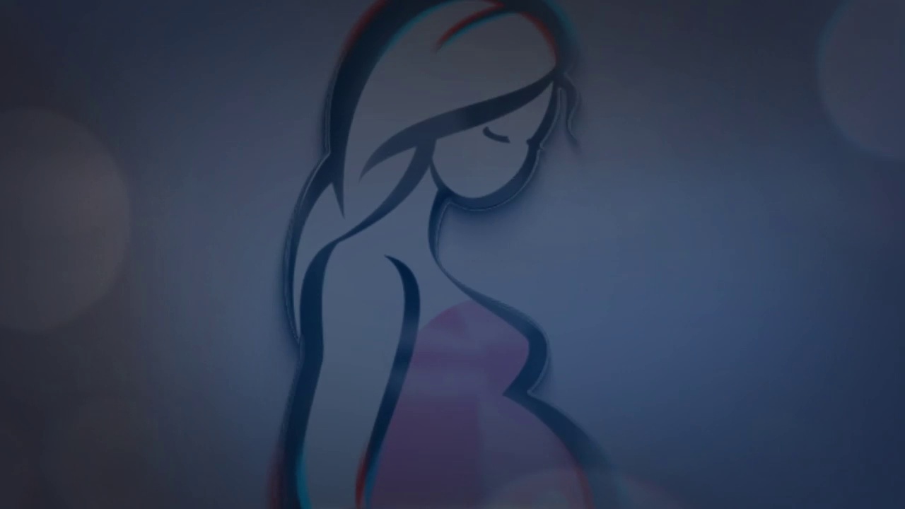 女孩怀孕视频素材画面4