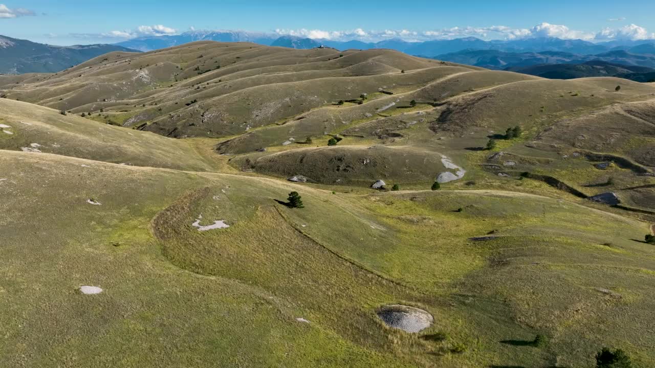 意大利Abruzzo国家公园的Campo Imperatore视频素材