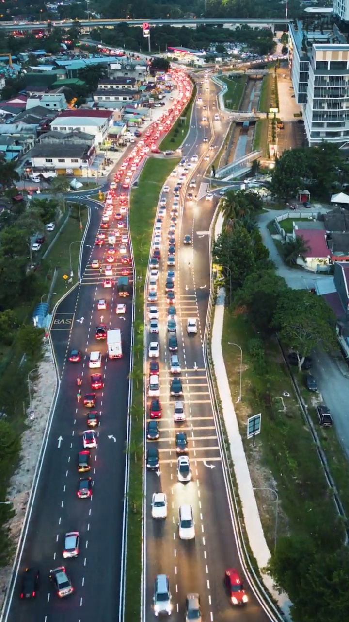 吉隆坡城市的交通异常繁忙视频素材