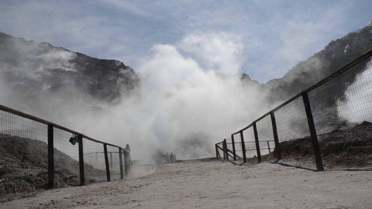 弗莱格林田、火山区、视频素材