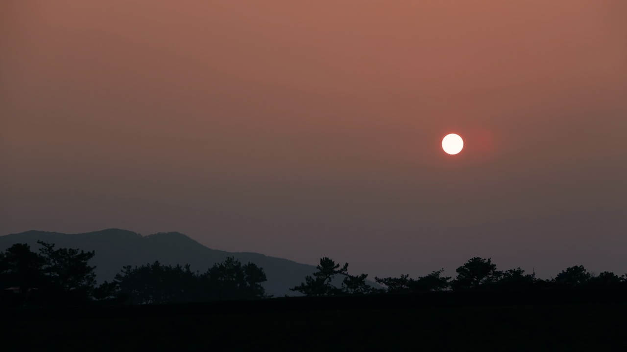 日落的景色/韩国视频素材