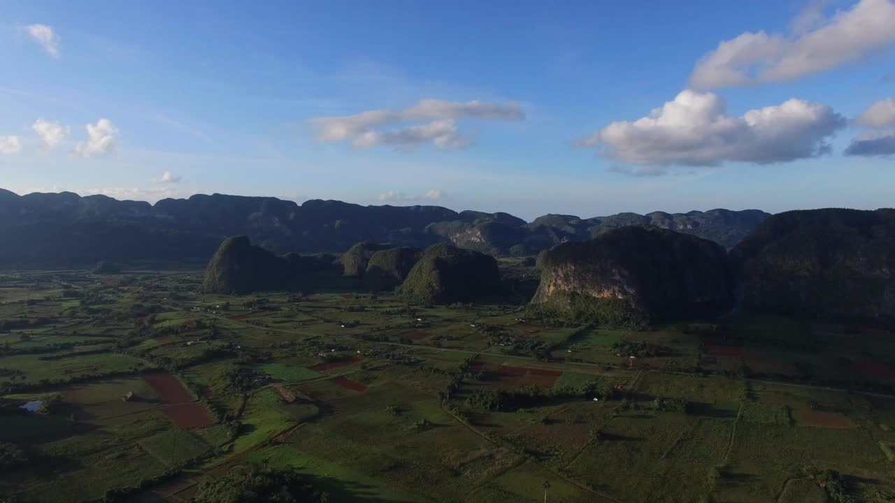 维纳莱斯山谷古巴航拍视频素材