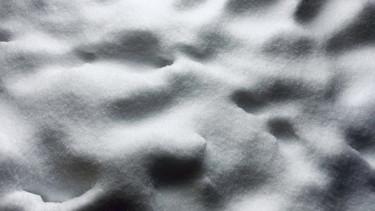 雪，夜，灯视频素材