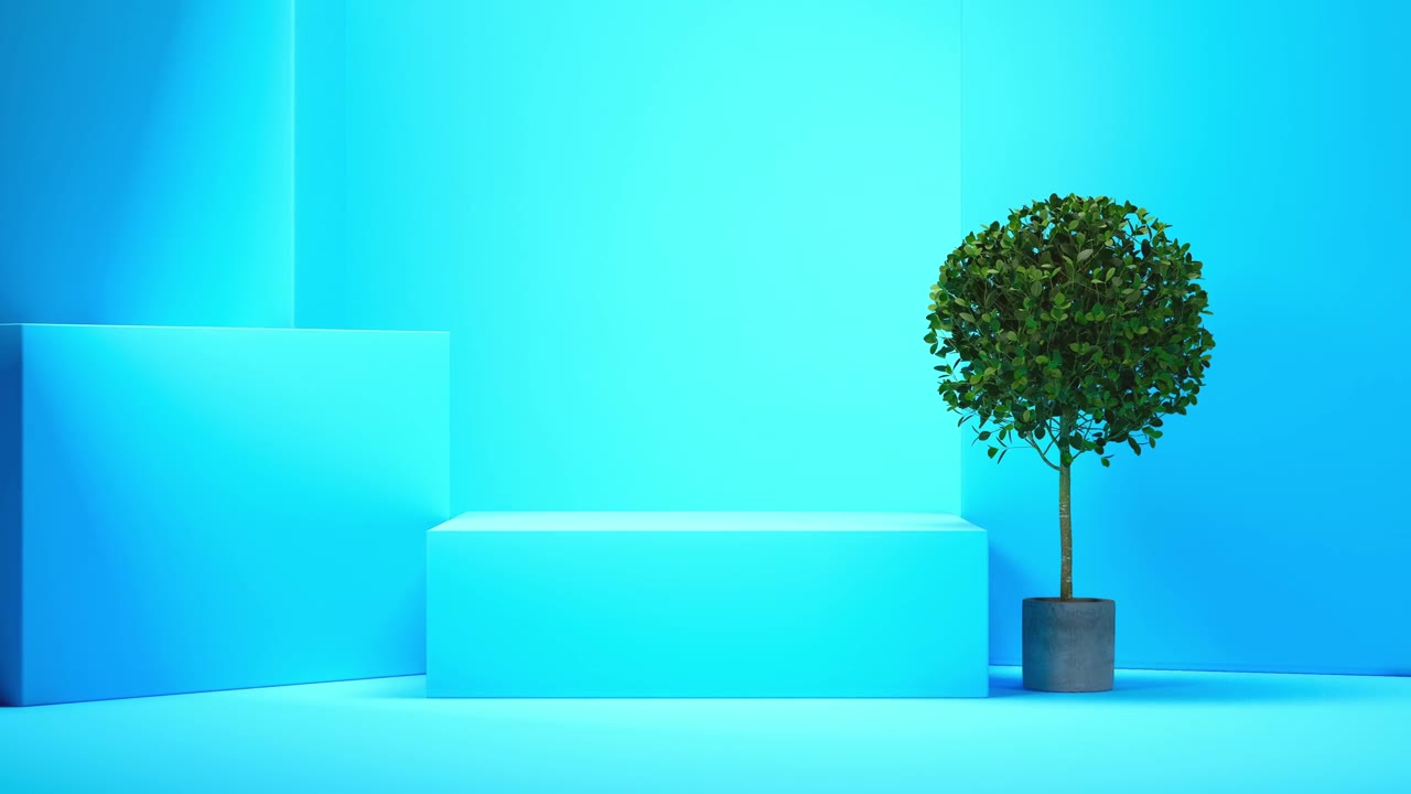 几何形式的抽象极小场景视频素材画面1