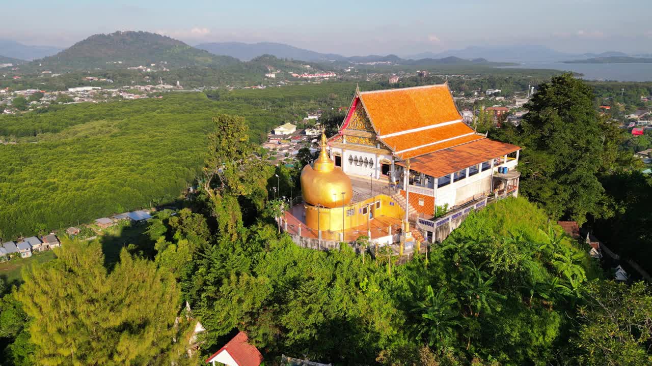 泰国普吉岛西雷寺泰国佛教视频素材