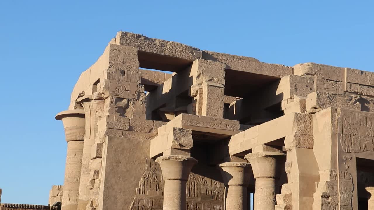 埃及Kom Ombo神庙视频素材