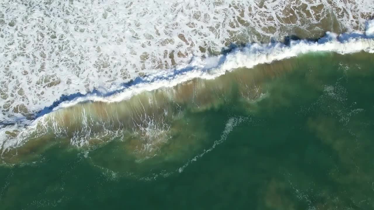 新港海滩的氛围视频素材