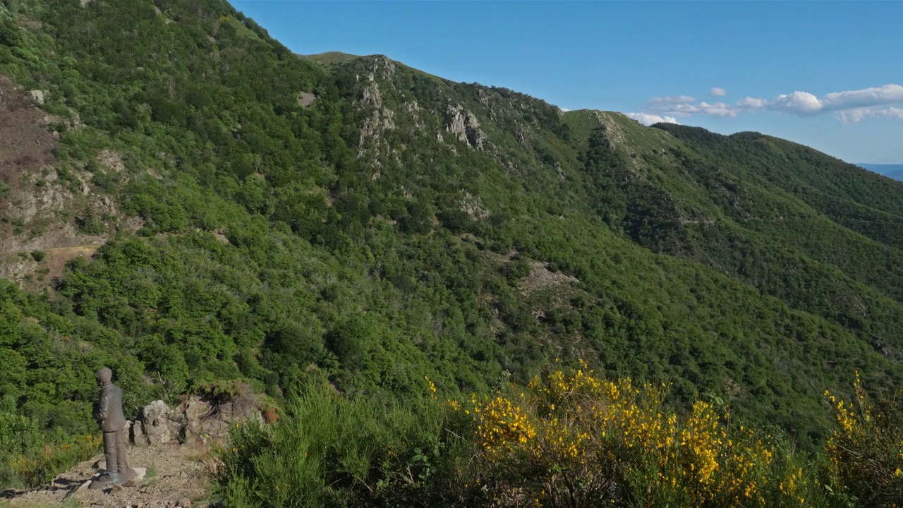 Col de l' asclier, Cevennes, Gard，法国视频素材