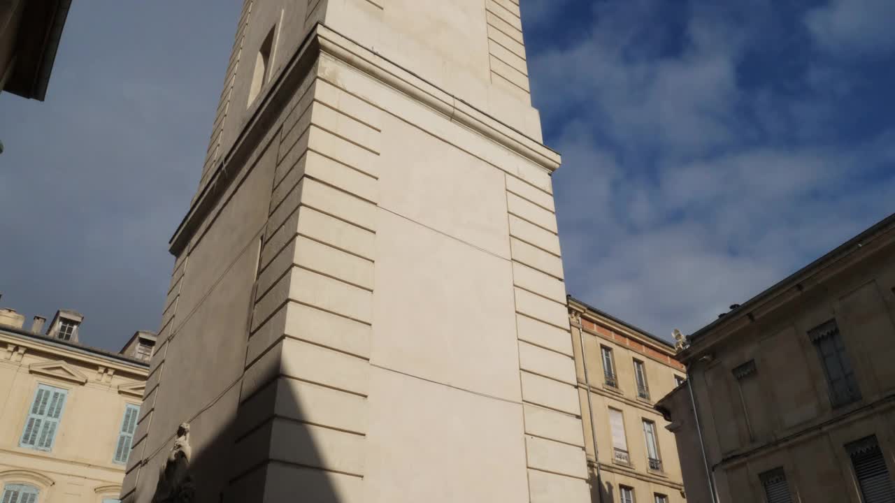 Place de l'Horloge, Nîmes,Gard department, Occitanie region,France视频素材