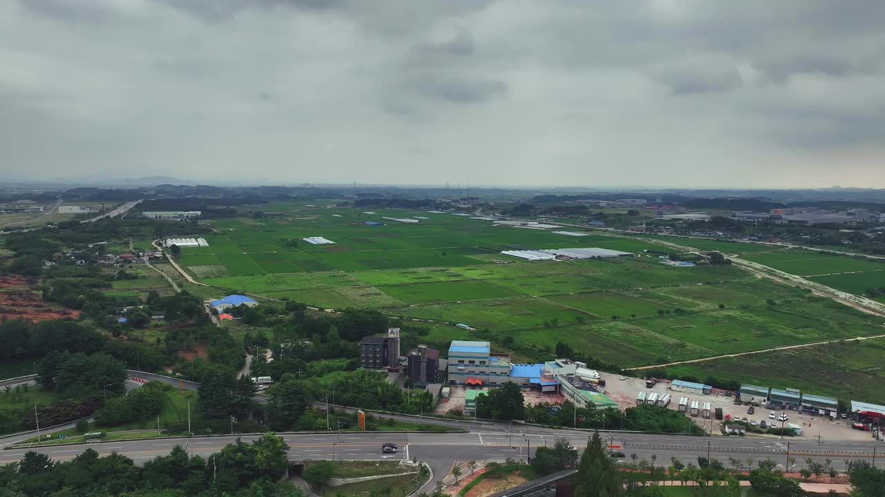 乡村风光/全北益山市，韩国视频素材