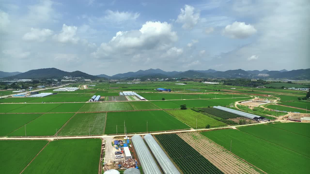 乡村风光/全北益山市，韩国视频素材