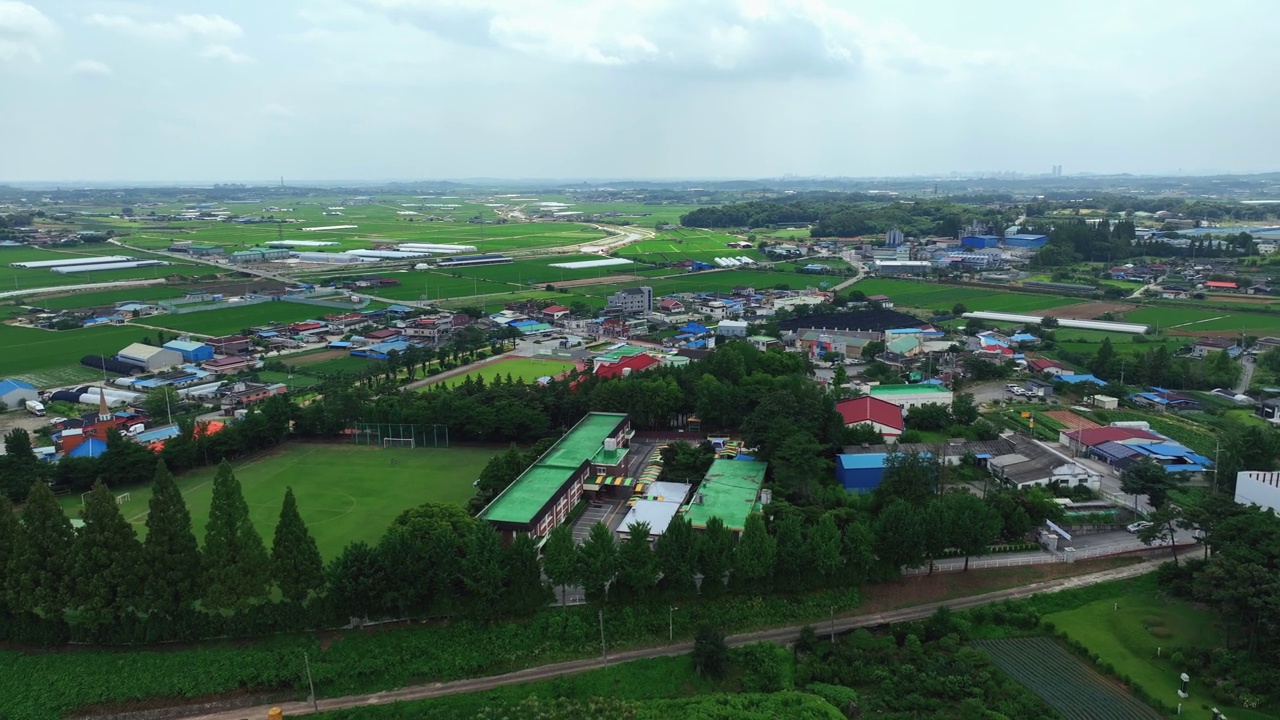 乡村风景/益山，全北，韩国视频素材