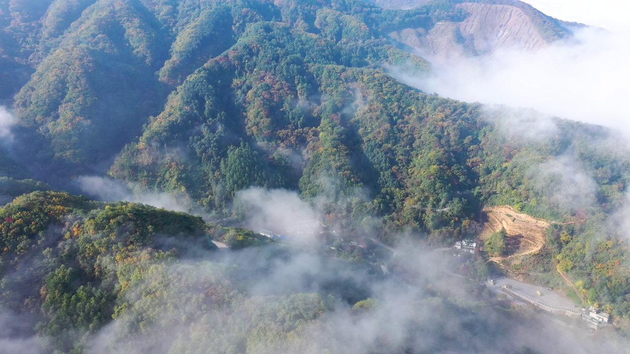 自然风景-云海/加平郡，京畿道，韩国视频素材