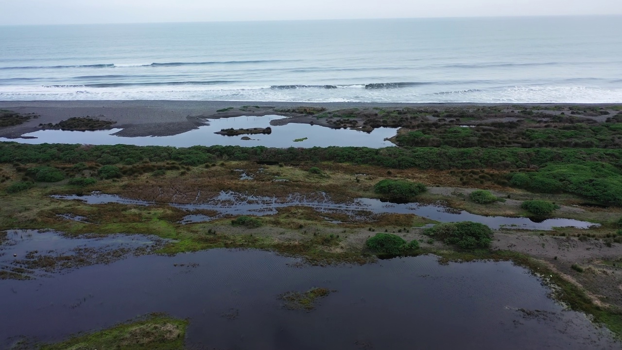 智利圣地亚哥塔尔卡莫勒地区的宪法地区无人机拍摄旅行视频素材