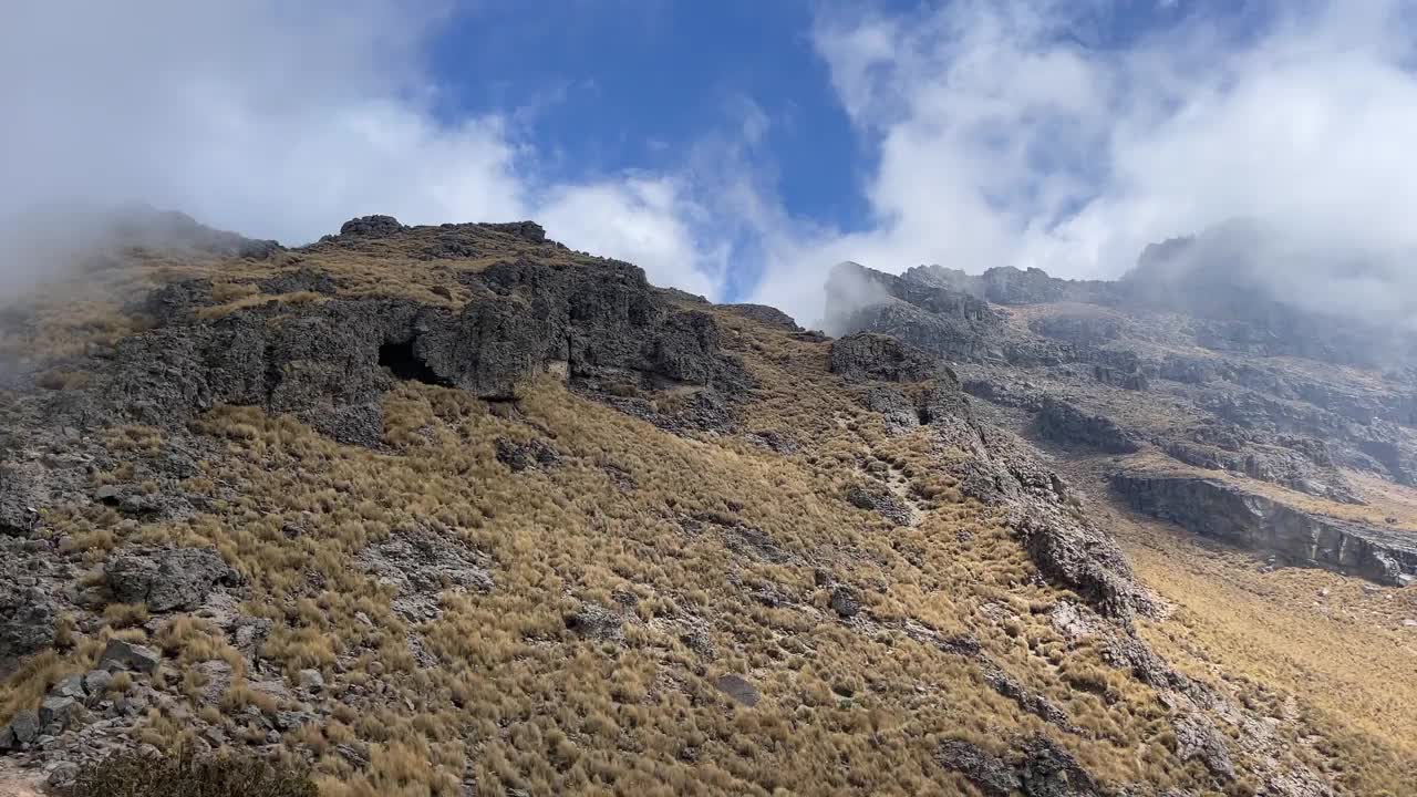 伊塔奇瓦特尔火山，墨西哥城视频素材