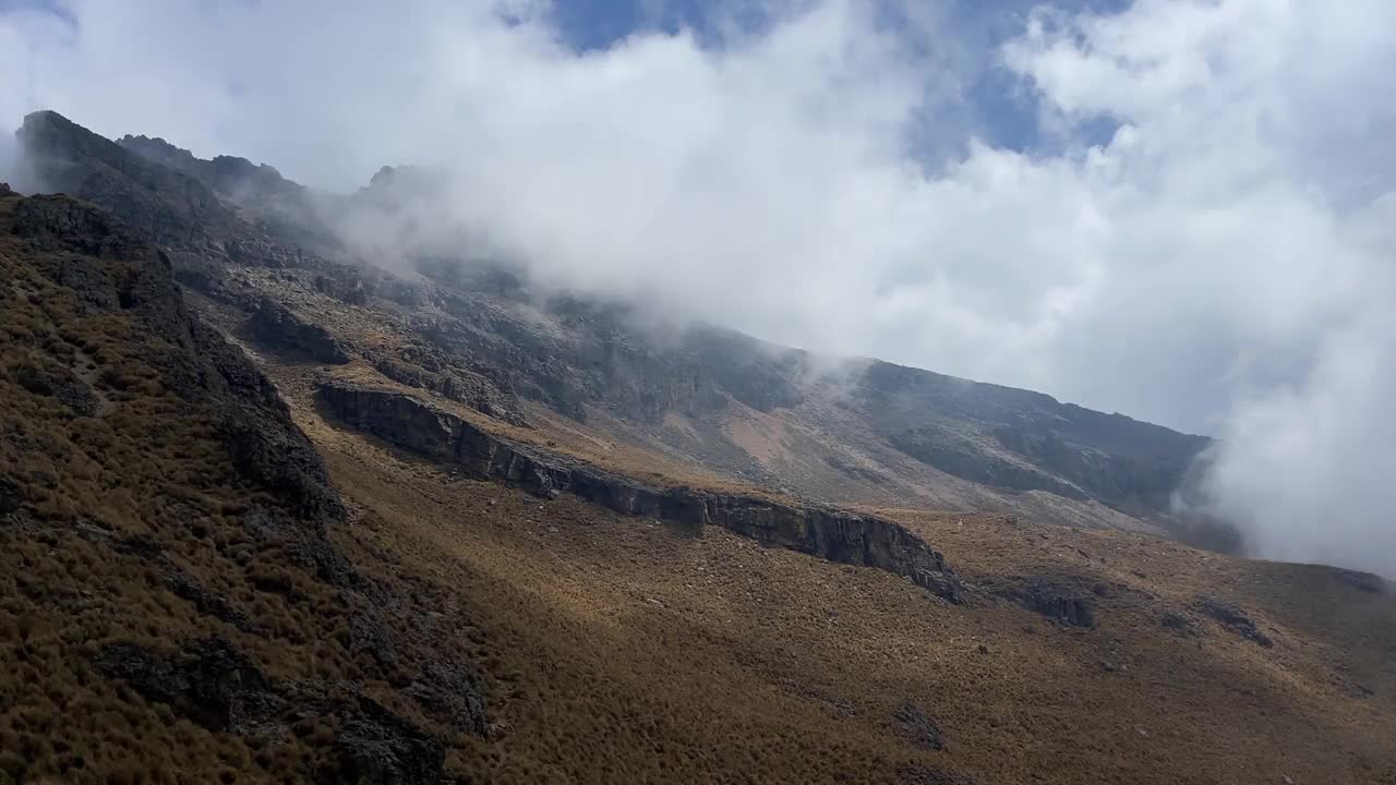 伊塔奇瓦特尔火山，墨西哥城视频素材