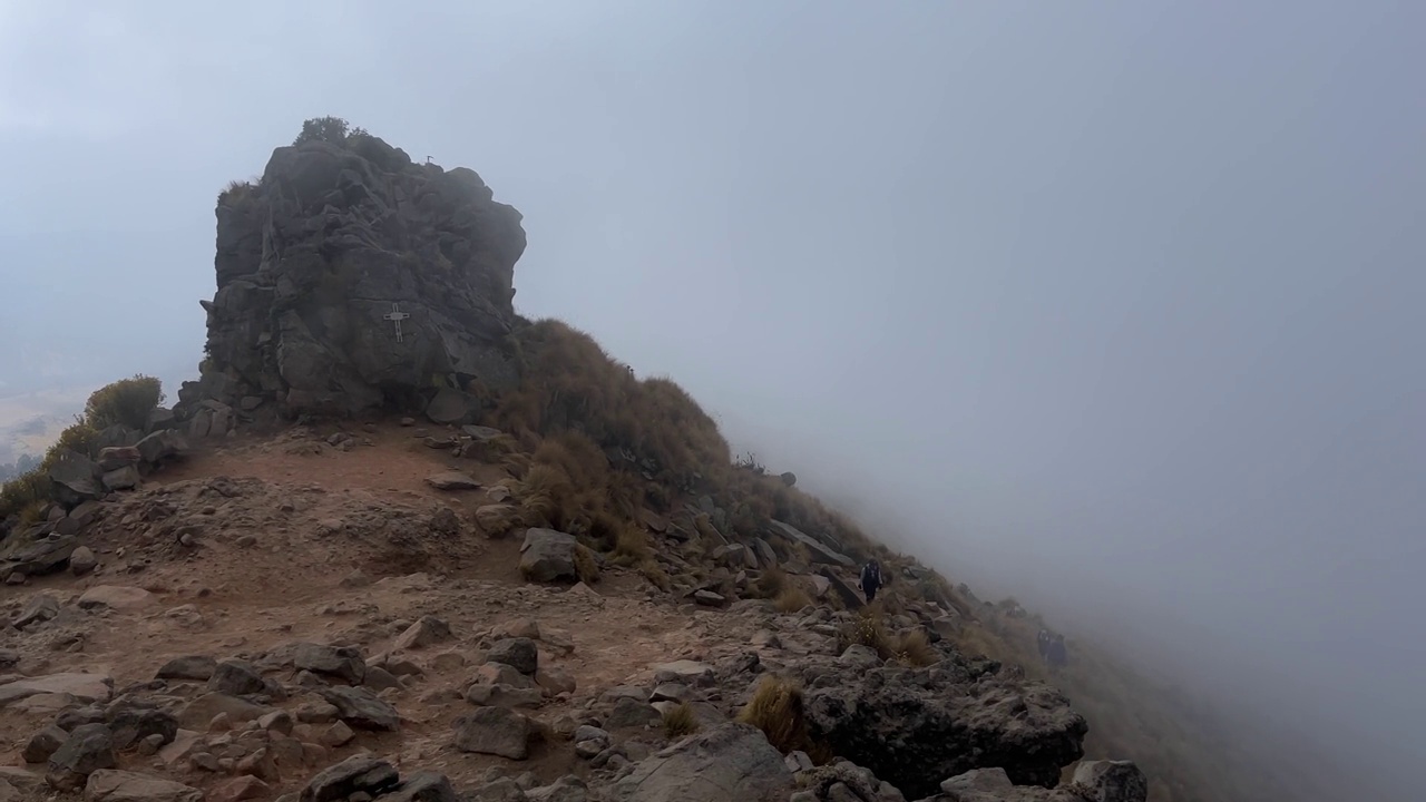 伊塔奇瓦特尔火山，墨西哥城视频素材