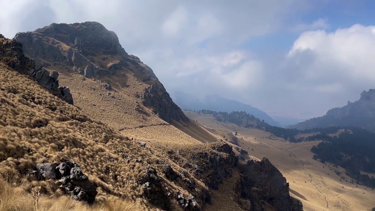 伊塔奇瓦特尔火山，墨西哥城视频素材