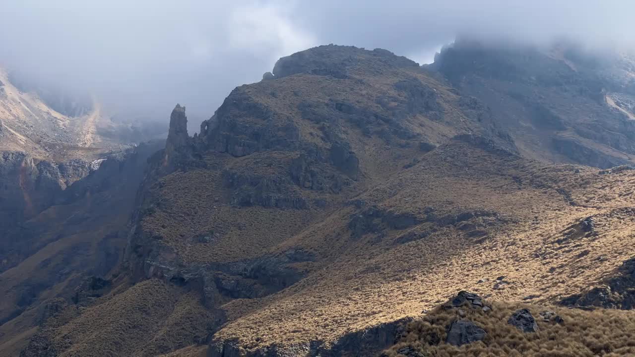 伊塔奇瓦特尔火山，墨西哥城视频素材