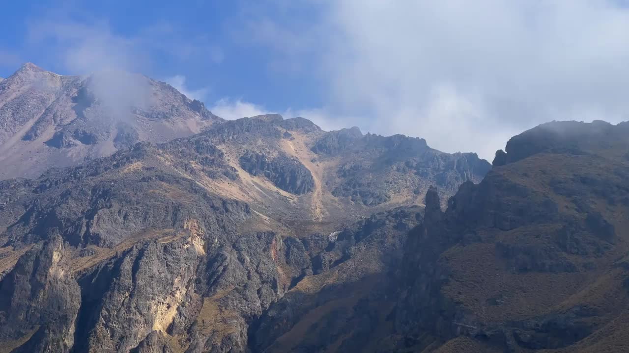 伊塔奇瓦特尔火山，墨西哥城视频素材