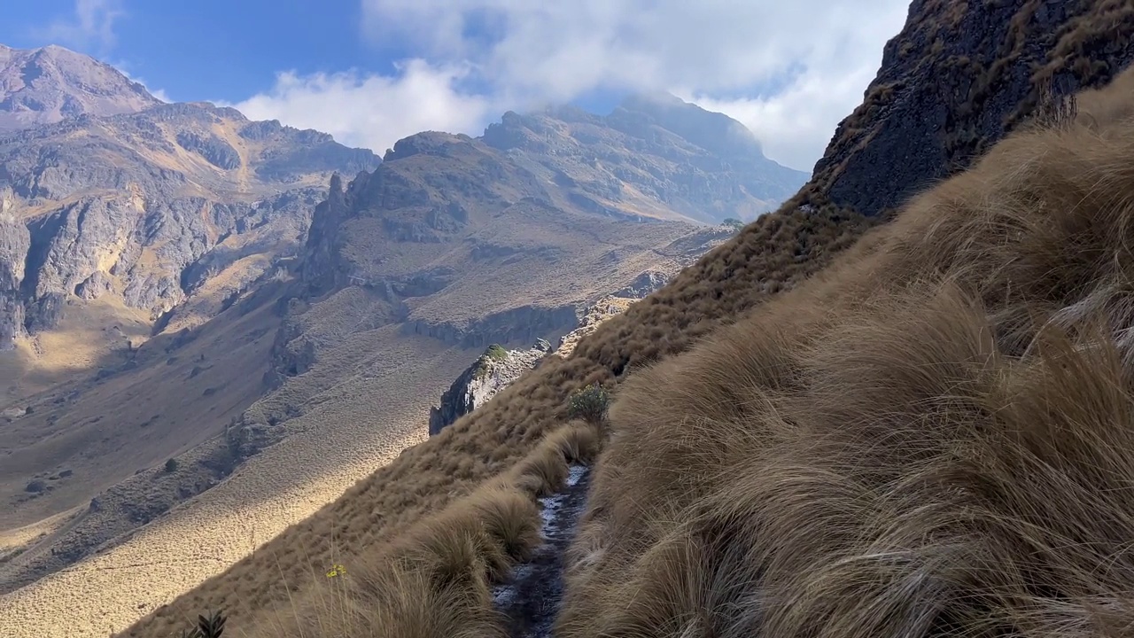 伊塔奇瓦特尔火山，墨西哥城视频素材