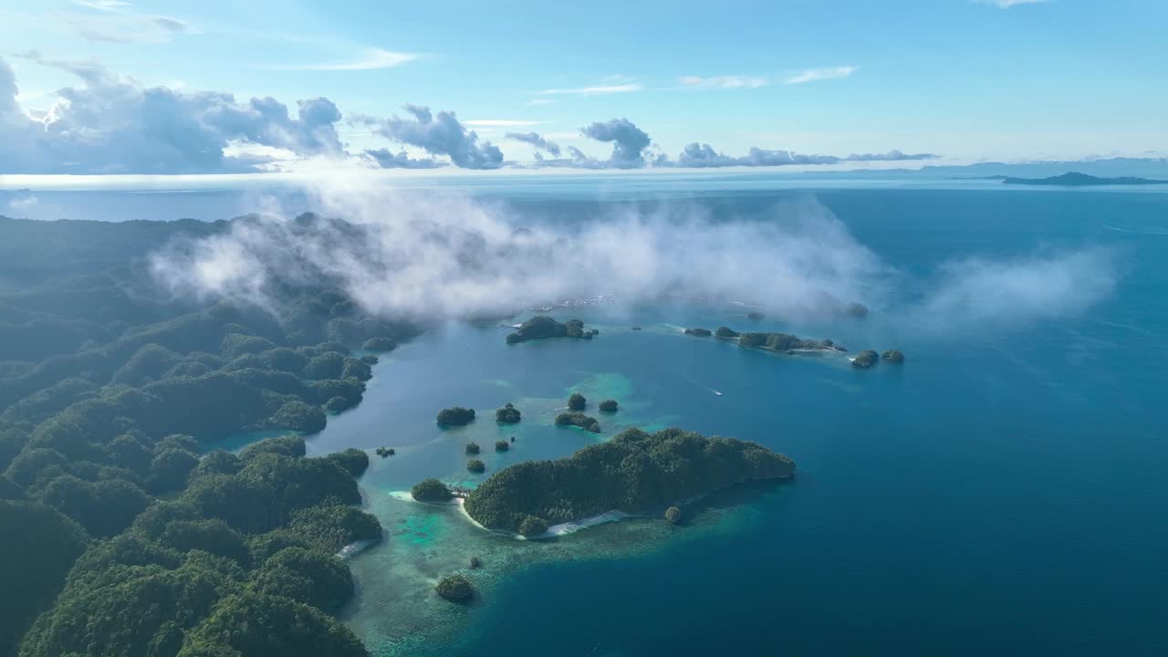 菲律宾索霍顿湾鸟瞰图。视频素材