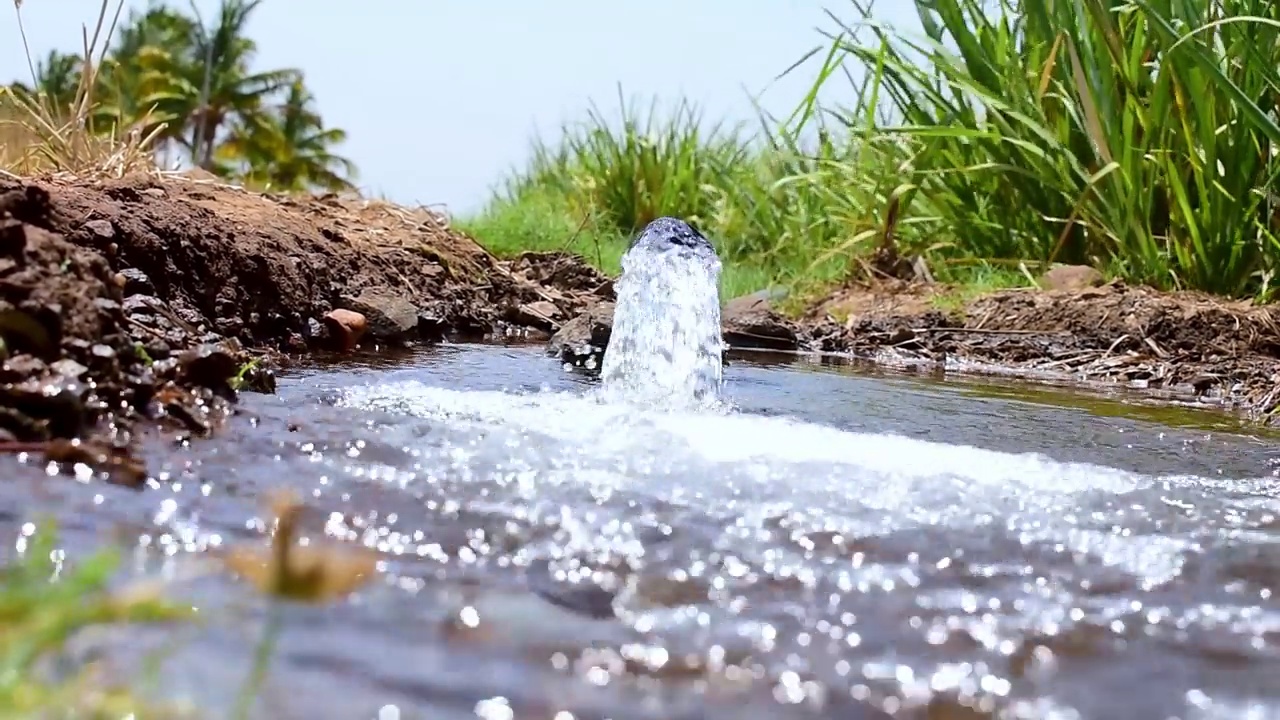 水泵管道农业用水输送设备视频素材