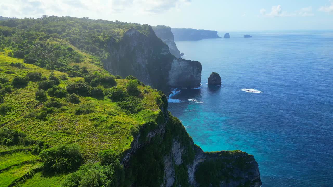 巴拿悬崖观景。视频素材