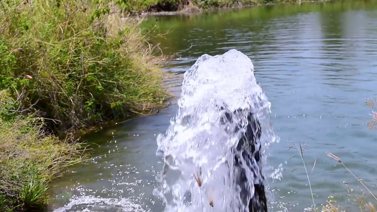 水泵管道农业用水输送设备视频素材