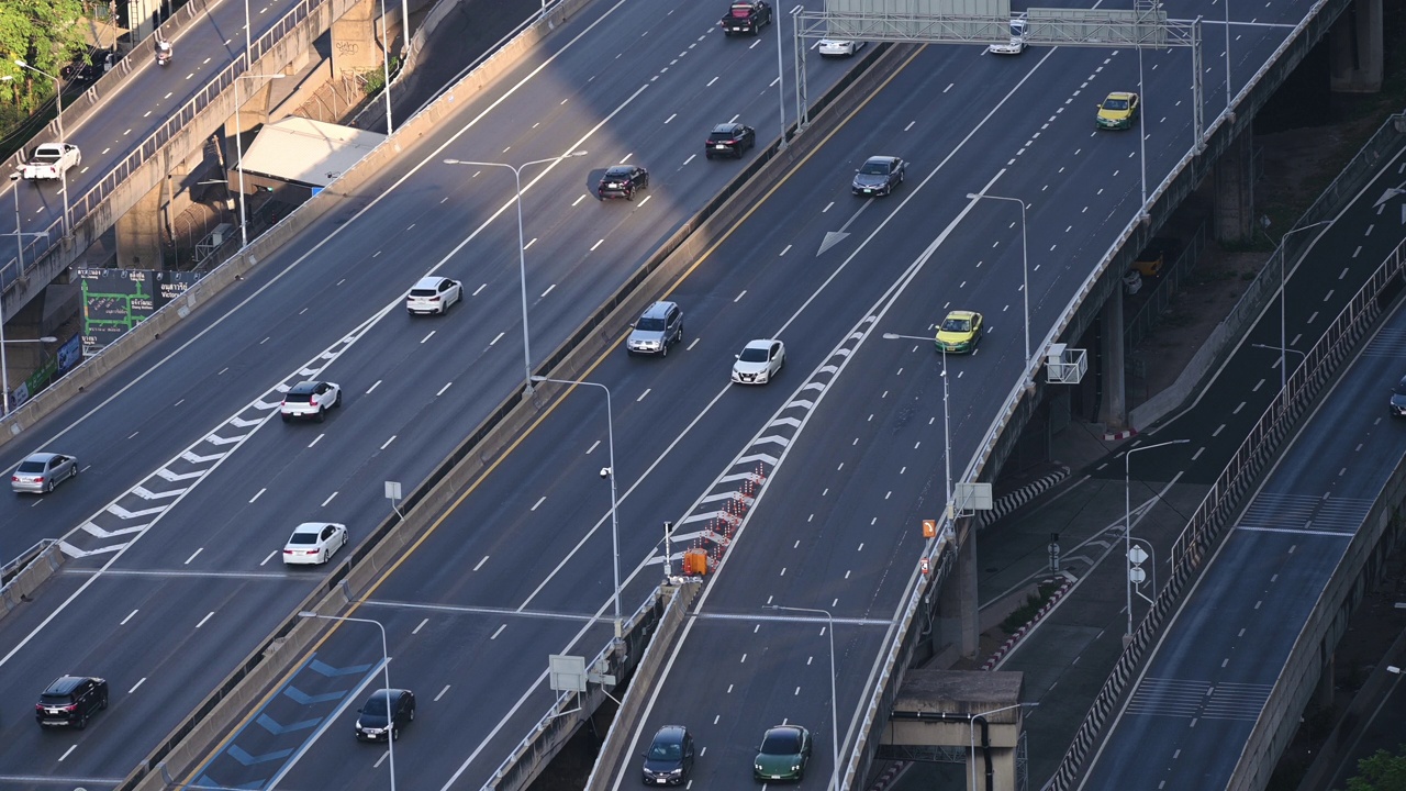 抽象运动曲线的城市道路视频素材