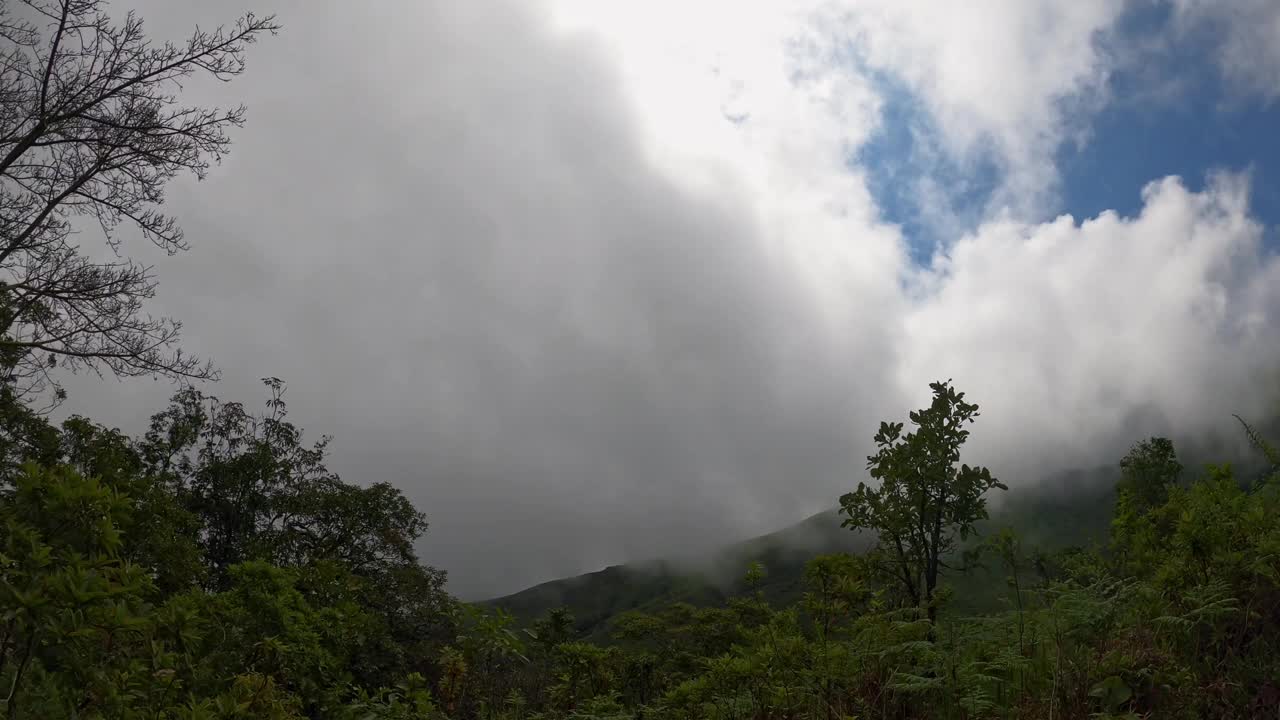 在山路上徒步旅行，在旅途中探索自然之美视频素材