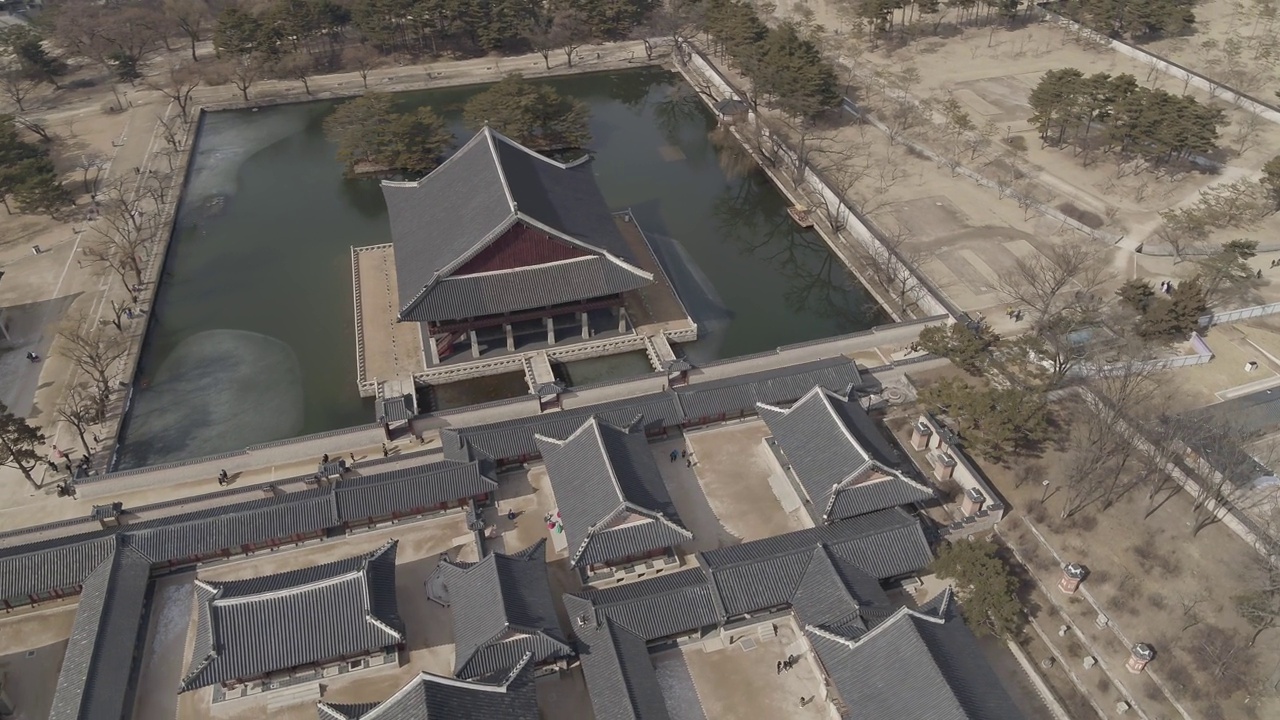 首尔市中心，景福宫/钟路区，韩国视频素材