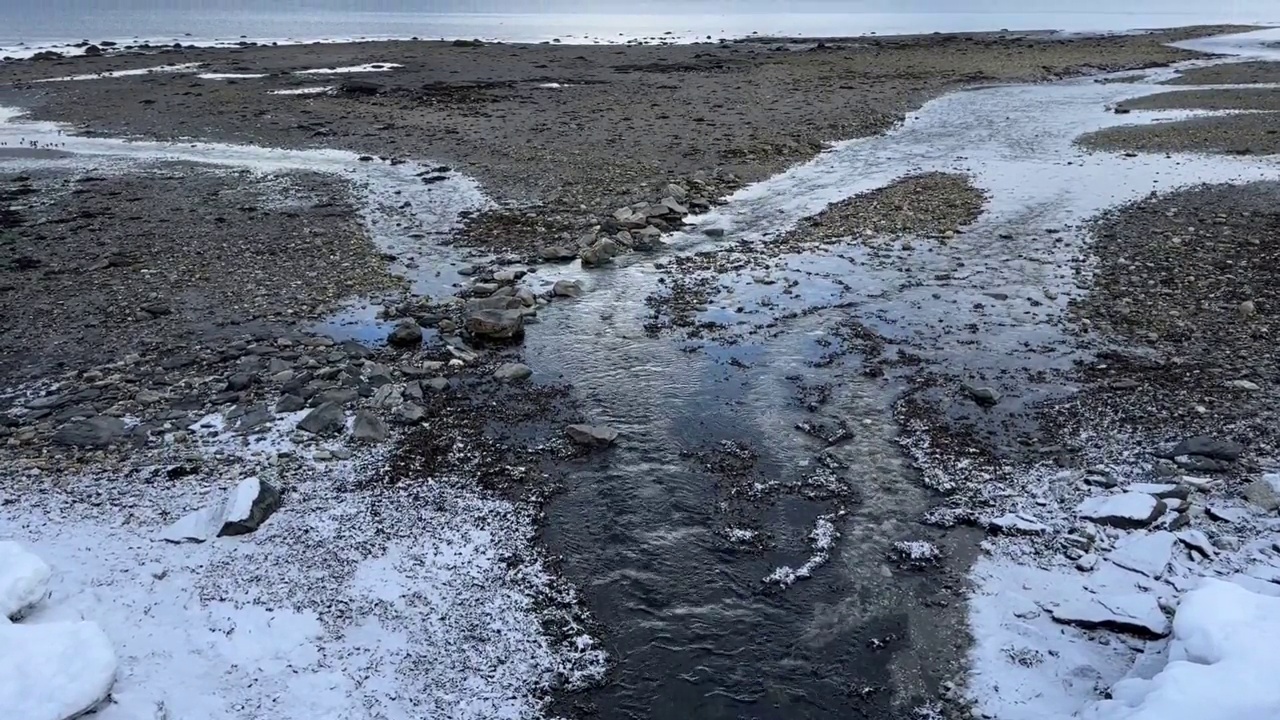 挪威特罗姆瑟美丽的雪景视频素材