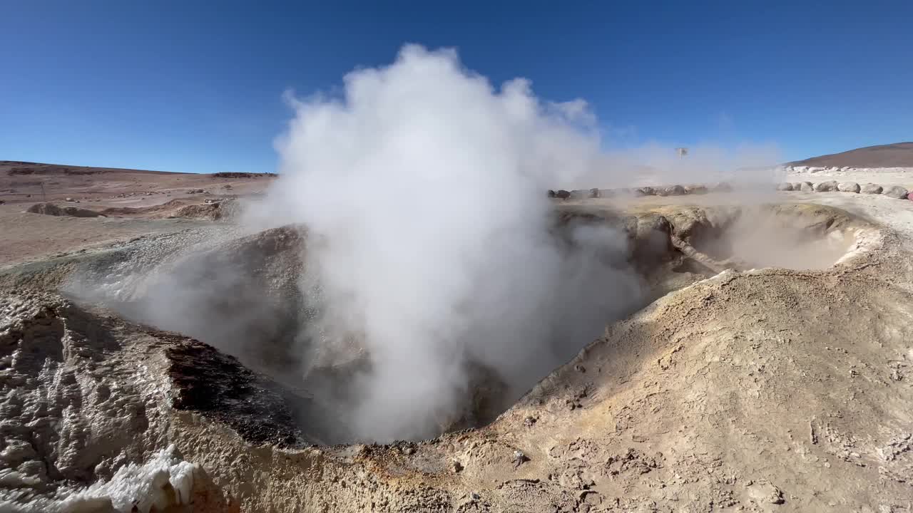 阿塔卡马的El Tatio间歇泉视频下载