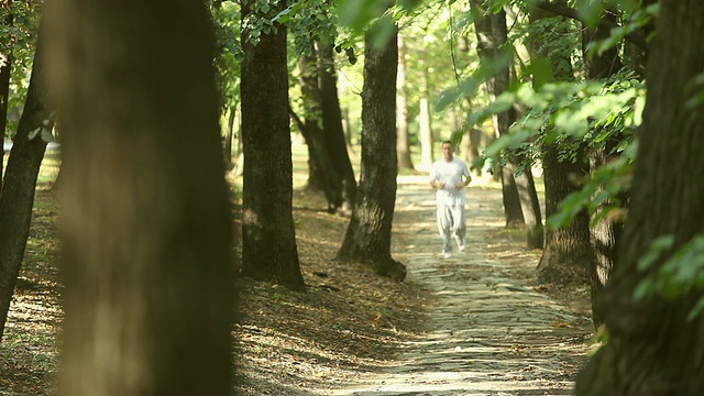 伙计慢跑视频素材