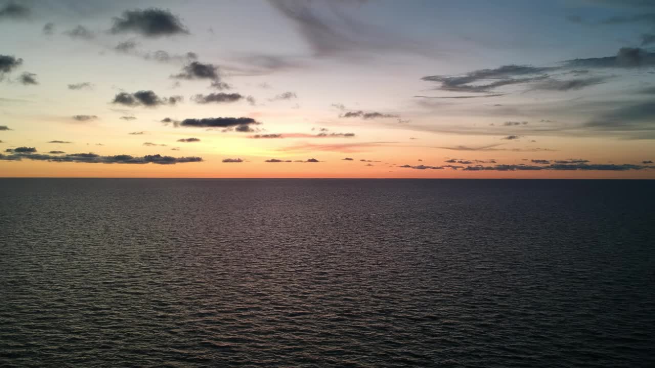 加勒比海的空中日落视频下载