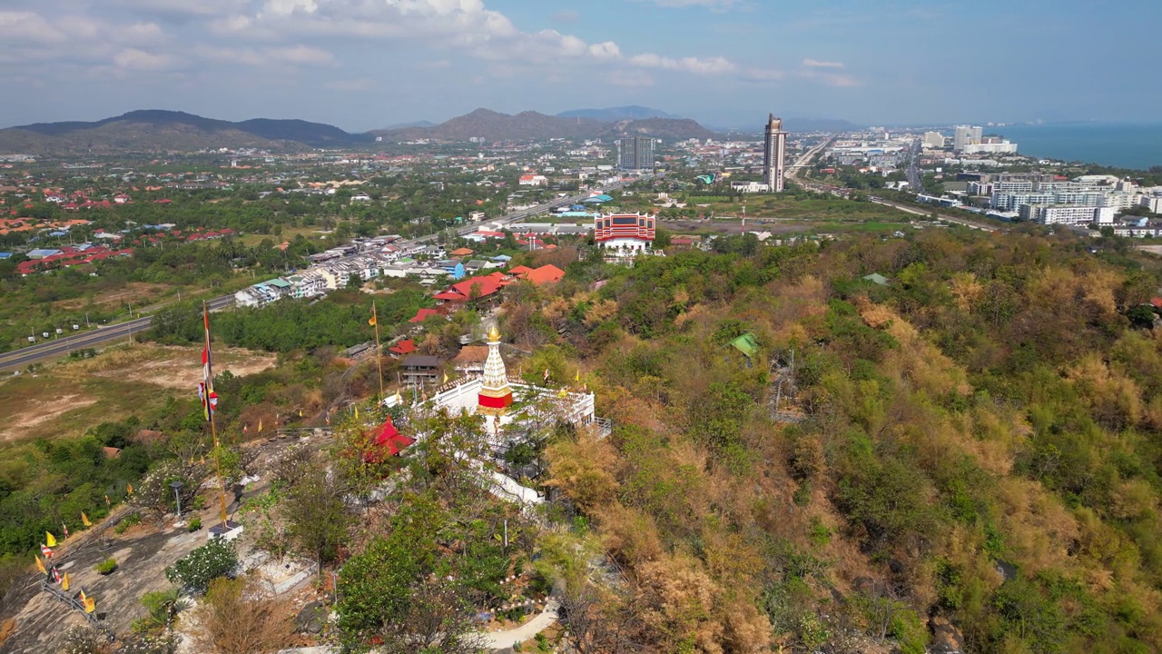 Wat Khao Sanam Chai泰国佛教寺庙泰国华欣视频下载