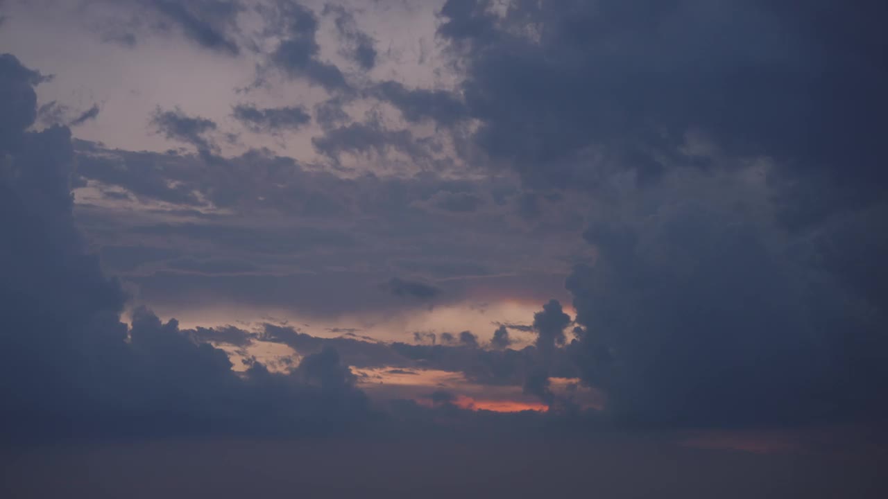 雷雨后的晚霞视频素材