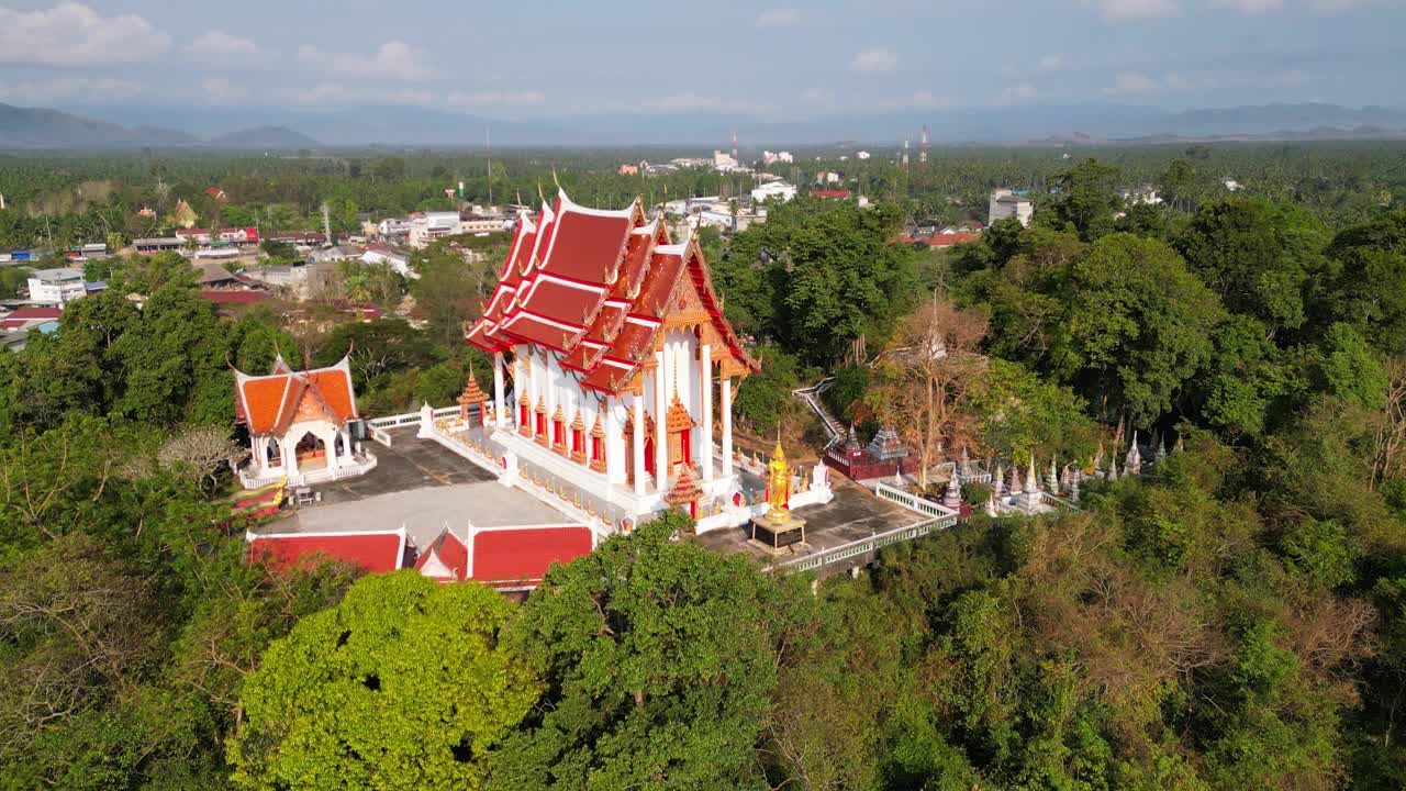 Wat Khao Bot Bang Saphan Prachuap Khiri Khan泰国视频素材