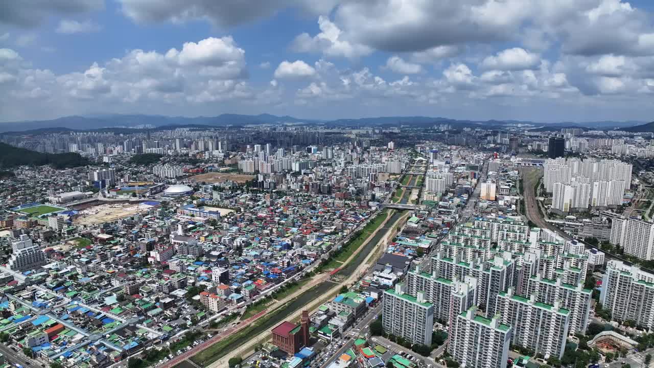 韩国大田市中心/东区视频素材