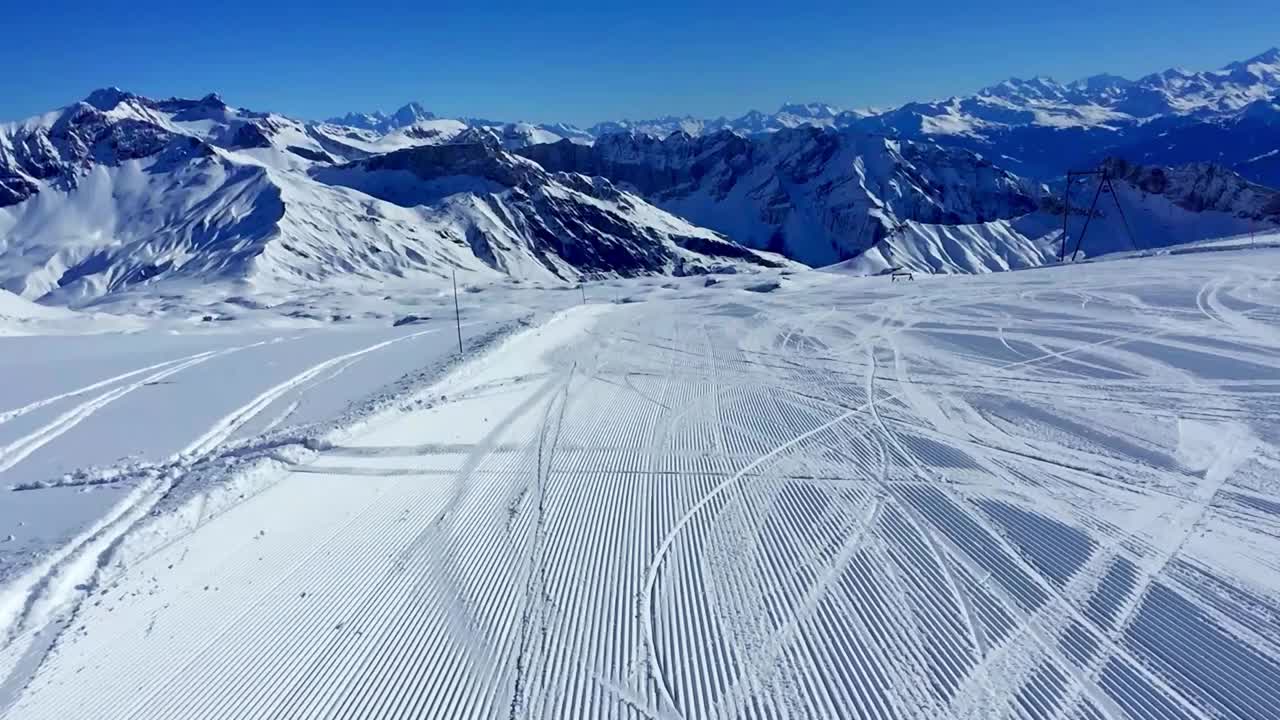 在瑞士滑雪视频素材